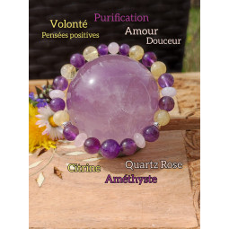 Bracelet Boules 3 Pierres