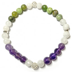 Bracelet Boules 3 Pierres