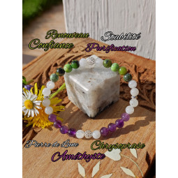 Bracelet Boules 3 Pierres