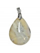 Pendentif Cabochon en Agate Dendrite Vibrations Cristallines