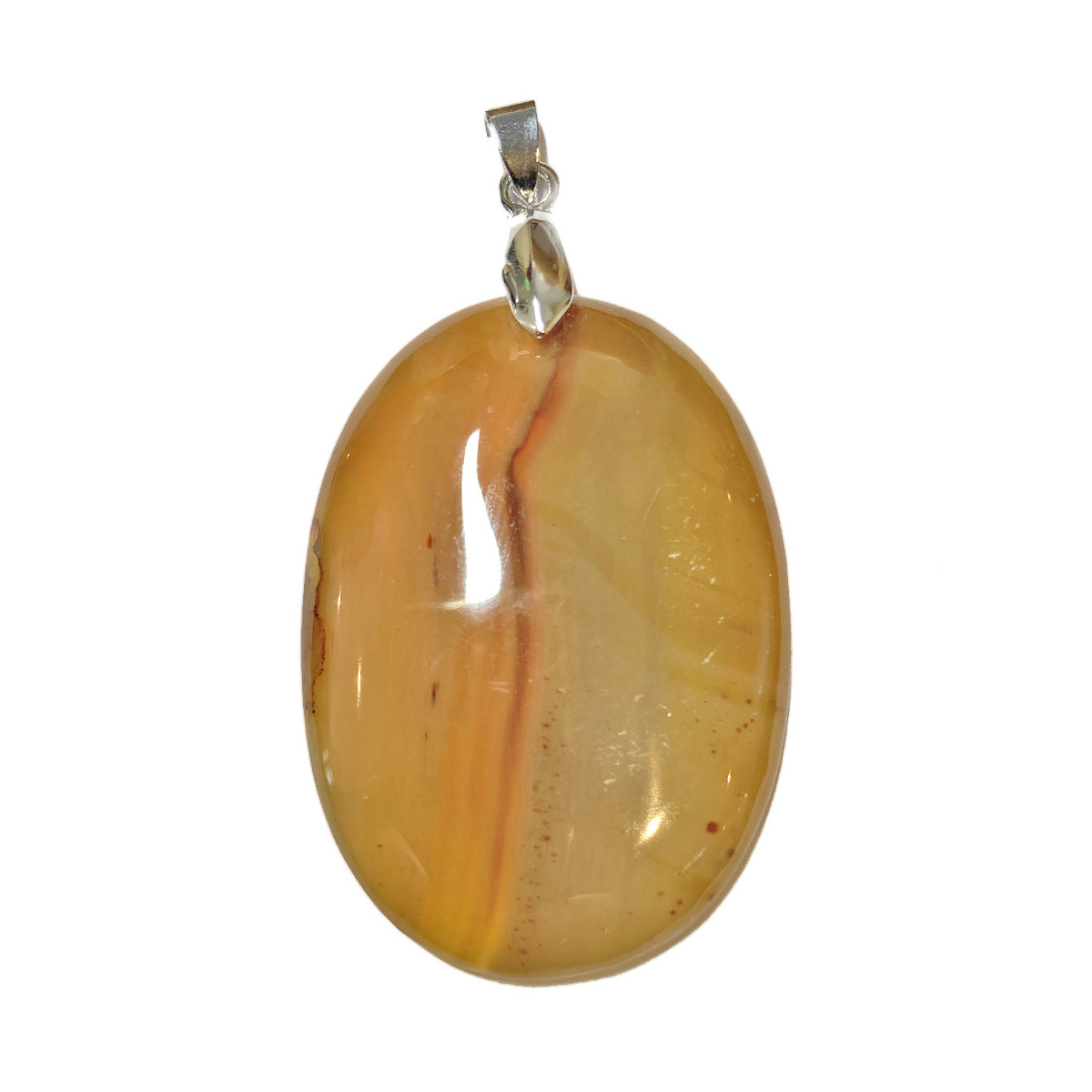 Pendentif en Cornaline - Cabochon Ovale