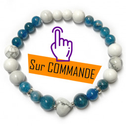 Bracelet Apatite & Howlite