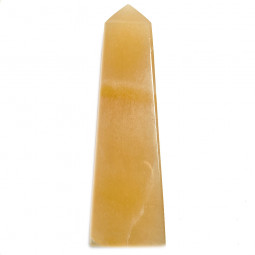 Obélisque en Calcite Orange Vibrations Cristallines