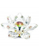 Fleur de Lotus en Cristal Arc en Ciel - 17cm