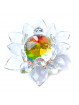 Fleur de Lotus en Cristal Arc en Ciel - 17cm