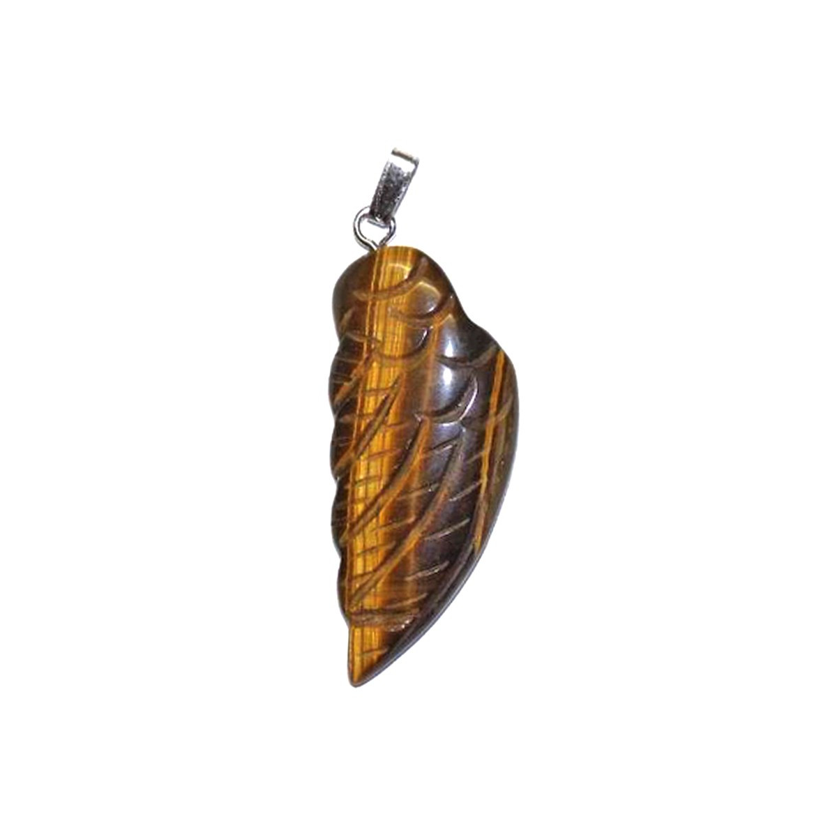 Pendentif en Oeil de Tigre - Forem Aile d'Ange