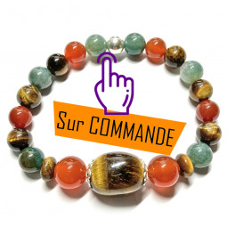 Bracelet Boules 3 Pierres