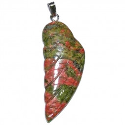 Pendentif Aile d'Ange en Unakite