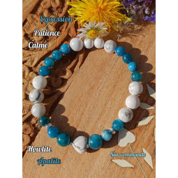Bracelet Apatite & Howlite