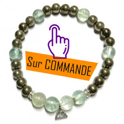 Bracelet en Fluorite & Pyrite Vibrations Cristallines