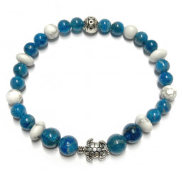 Bracelet Apatite & Howlite Vibrations Cristallines