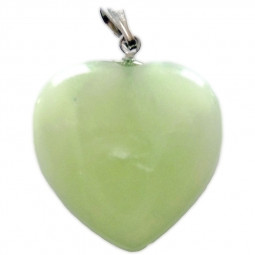 Pendentif Coeur en Jade de Chine