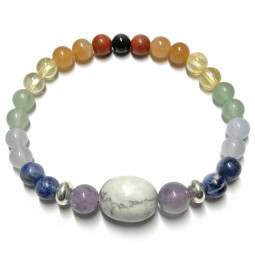 Bracelet Boules 7 Chakras Vibrations Cristallines