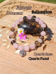 Bracelet en Quartz Rose & Quartz Fumé Vibrations Cristallines
