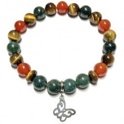 Bracelet Boules 3 Pierres Vibrations Cristallines