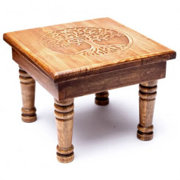 Table Arbre de Vie en Bois Vibrations Cristallines