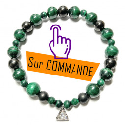 Bracelet en Shungite & Malachite