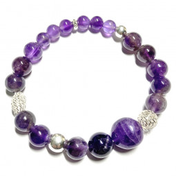 Bracelet en Améthyste Vibrations Cristallines