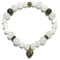 Bracelet Boules en Jade de Chine Vibrations Cristallines