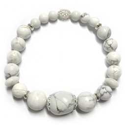 Bracelet en Howlite Vibrations Cristallines