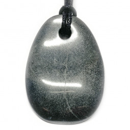 Pendentif Pétale en Hématite Vibrations Cristallines