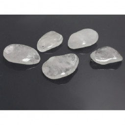 Pendentif Pétale en Cristal de Roche Vibrations Cristallines