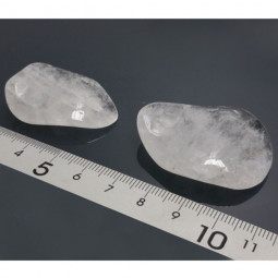 Pendentif Pétale en Cristal de Roche Vibrations Cristallines