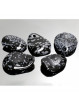 Pendentif Pétale en Obsidienne Neige Vibrations Cristallines