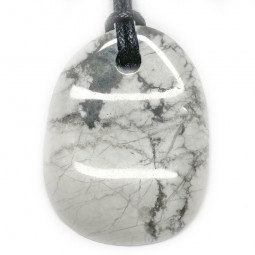 Pendentif Pétale en Howlite Vibrations Cristallines