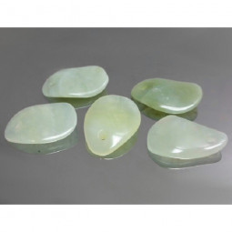 Pendentif Percé en Jade de Chine  Vibrations Cristallines