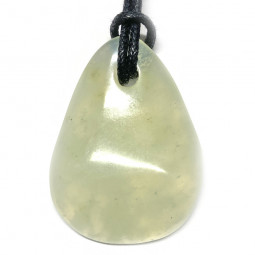 Pendentif Percé en Jade de Chine  Vibrations Cristallines