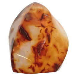 Forme libre en Cornaline Vibrations Cristallines