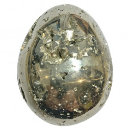 Oeuf en Pyrite Vibrations Cristallines
