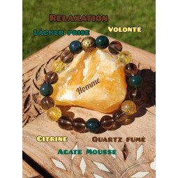 Bracelet 3 Pierres Vibrations Cristallines