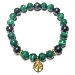 Bracelet en Shungite & Malachite