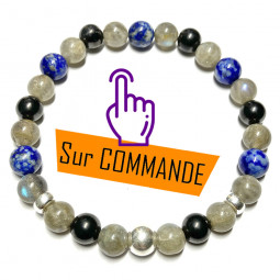 Bracelet Boules 3 Pierres Vibrations Cristallines