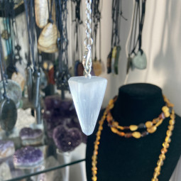 Pendule Cône en Sélénite