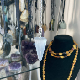 Pendule Cône en Sélénite