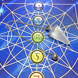 Pendule Cône en Sélénite