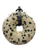 Pendentif Donut en Jaspe Dalmatien
