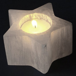 Photophore Étoile en Sélénite