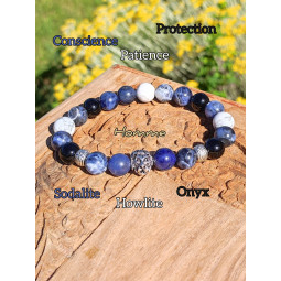 Bracelet 3 Pierres Vibrations Cristallines