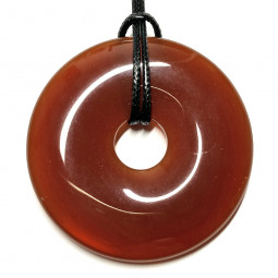 Pendentif Donut en Cornaline