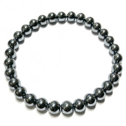 Bracelet en Hématite Boules de 6 mm