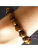 Bracelet Boules en Oeil de Tigre Vibrations Cristallines