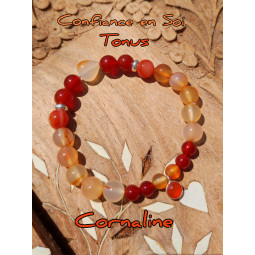 Bracelet Boules en Cornaline