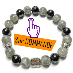 Bracelet en Labradorite & Shungite