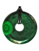 Pendentif Donut en Malachite - 3 cm