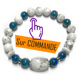 Bracelet Apatite & Howlite Vibrations Cristallines