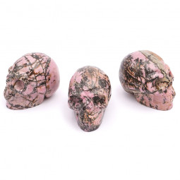 Crâne en Rhodonite